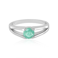 Zilveren ring met een Columbiaanse smaragd