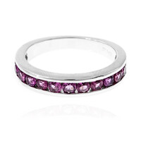 Zilveren ring met rhodolieten