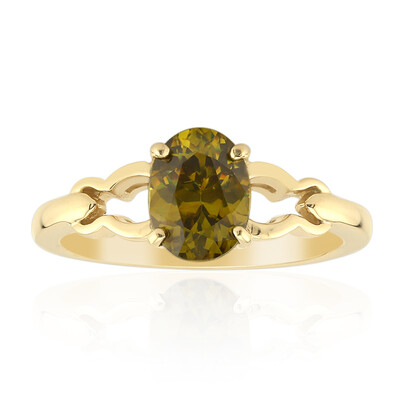 Gouden ring met een Bulgaarse sfaleriet