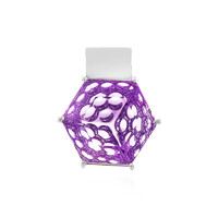 Zilveren hanger met een lavendel amethist