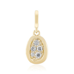 Gouden hanger met een Diamant SI1 (G)