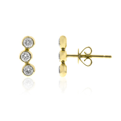 Gouden oorbellen met SI2 (H) Diamanten (CIRARI)
