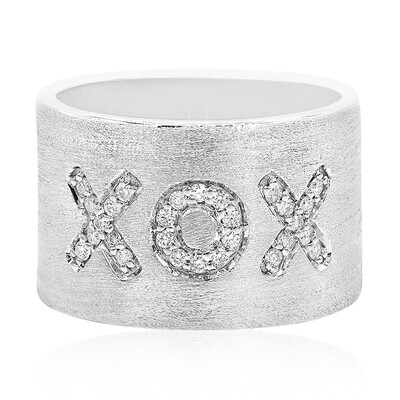 Zilveren ring met I1 (G) Diamanten (Annette)