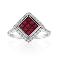Gouden ring met Birmese Robijnen (Estée Collection)