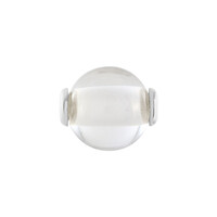 Zilveren hanger met een witte kwarts