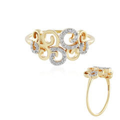 Zilveren ring met I2 (I) Diamanten