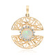 Gouden hanger met een AAA Welo-opaal (Ornaments by de Melo)