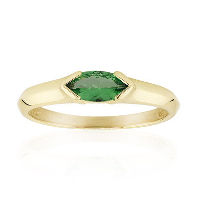 Gouden ring met een AAA Keniaanse tsavoriet