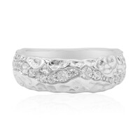 Zilveren ring met zirkonen