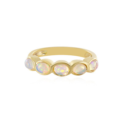 Zilveren ring met Welo-opalen