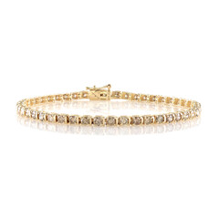 Gouden armband met I2 Champagne Diamanten (de Melo)