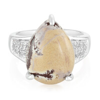 Zilveren ring met een Sonora Dendrieten Jaspis