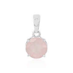Zilveren hanger met een rozen kwarts