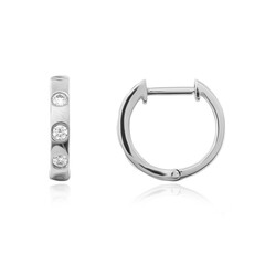 Platinaen oorbellen met Loepzuivere (F) Diamanten (LUCENT DIAMONDS)