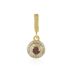 Zilveren hanger met een I3 Cognac Diamant