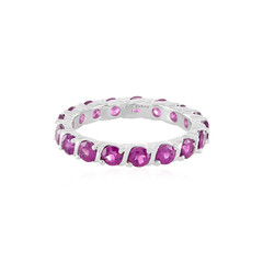 Zilveren ring met rhodolieten