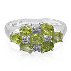 Zilveren ring met Paraiba toermalijnen