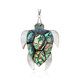 Zilveren hanger met Abalone schelpen