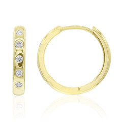 Gouden oorbellen met Diamanten SI2 (G)