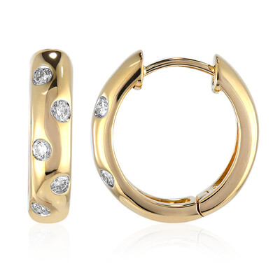 Gouden oorbellen met IF Diamanten (D) (Annette)