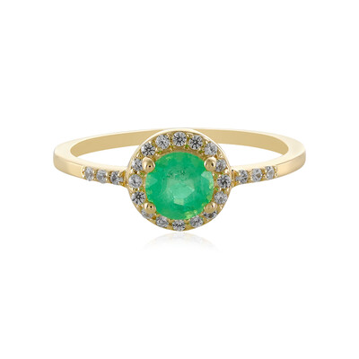 Gouden ring met een Russische smaragd