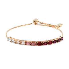 Zilveren armband met rhodolieten