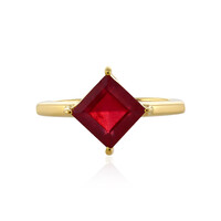 Zilveren ring met een Madagaskar Robijn
