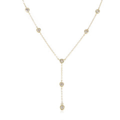 Gouden halsketting met loepzuivere (G) diamanten (de Melo)