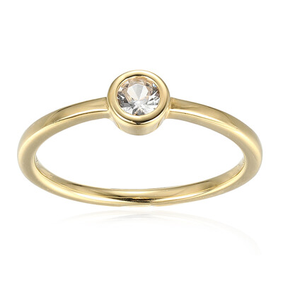 Zilveren ring met een zirkoon