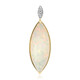 Gouden hanger met een Braziliaanse witte opaal