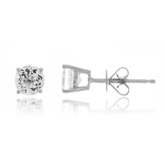 Gouden oorbellen met SI1 (H) Diamanten (CIRARI)
