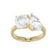 Zilveren ring met een witte topaas