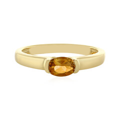 Zilveren ring met een Madeira citrien