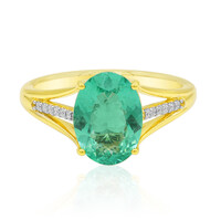 Gouden ring met een Ethiopische smaragd (AMAYANI)
