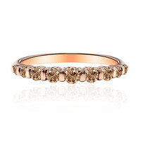 Gouden ring met een SI1 Argyle Rose De France Diamant