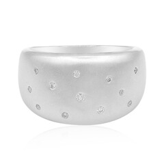Zilveren ring met een I1 (G) Diamant