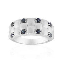 Zilveren ring met blauwe saffieren (Remy Rotenier)