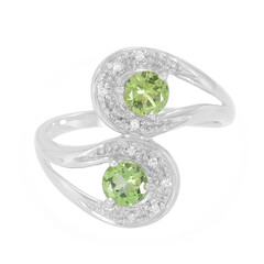 Zilveren ring met chroom toermalijnen