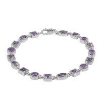 Zilveren armband met amethisten