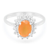 Zilveren ring met een carneool