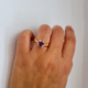 Gouden ring met een Roze diaspoor (AMAYANI)