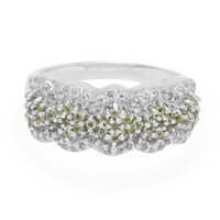 Zilveren ring met peridoots