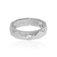 Platinaen ring met een Loepzuivere (F) Diamant (LUCENT DIAMONDS)