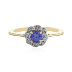 Gouden ring met een tanzaniet (Adela Gold)