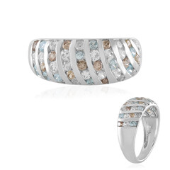 Zilveren ring met Ratanakiri zirkonen (KM by Juwelo)