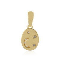 Zilveren hanger met een I2 (I) Diamant