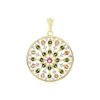 Gouden hanger met een roze toermalijn (Adela Gold)