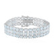 Zilveren armband met hemel-blauwe topaasstenen