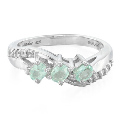 Zilveren ring met Paraiba toermalijnen