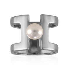 Zilveren ring met een zoetwater kweekparel (TPC)